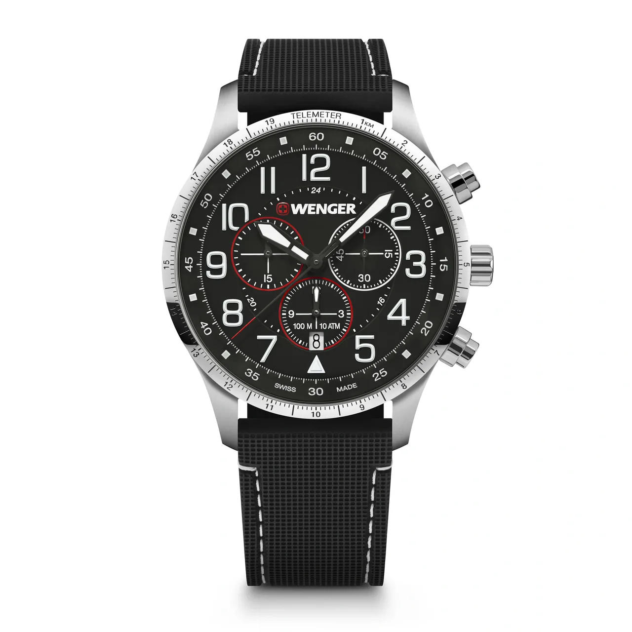 Relógio Masculino Wenger Attitude Chrono Preto