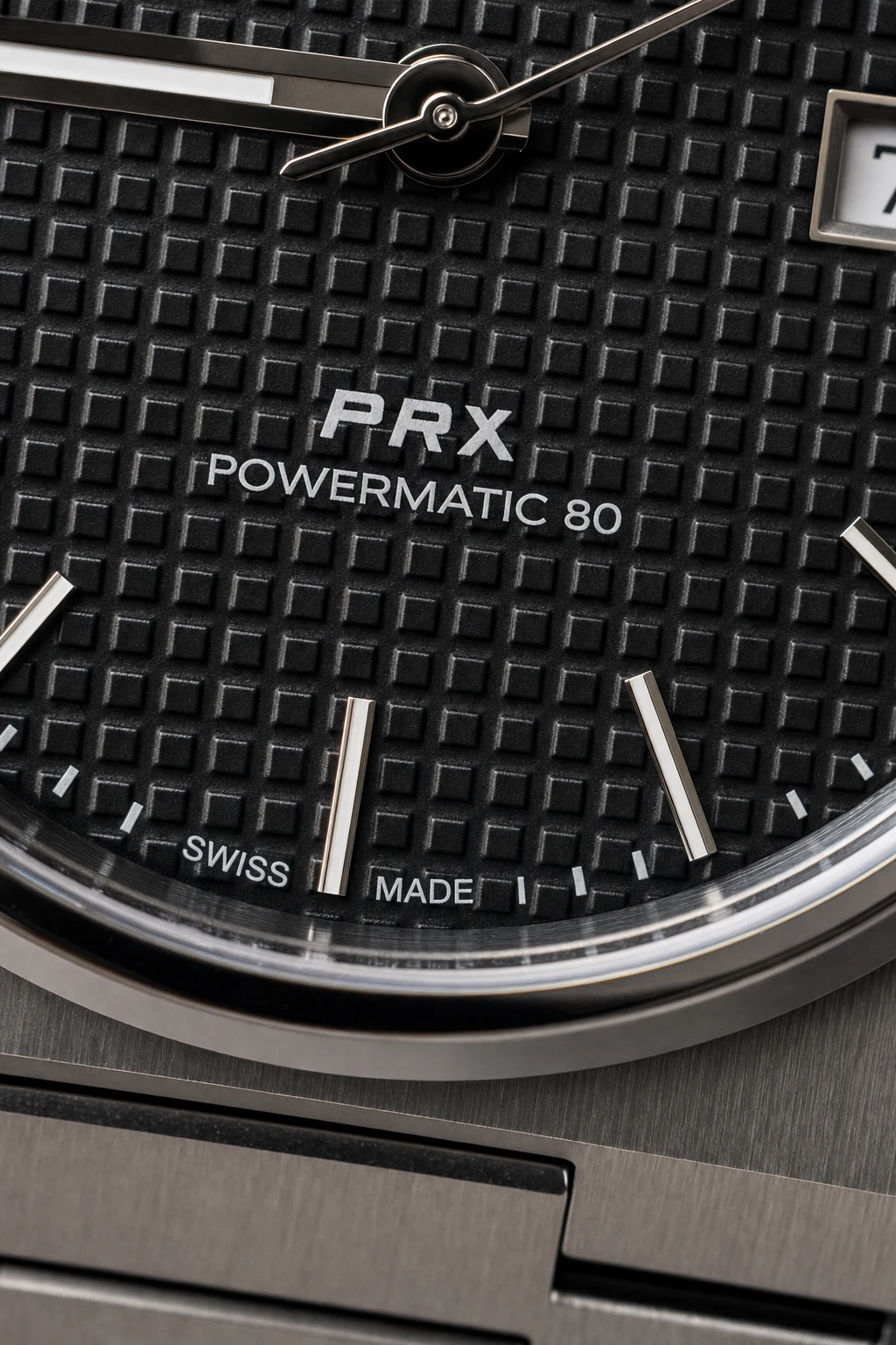Macro da textura waffle e do PRX Powermatic 80